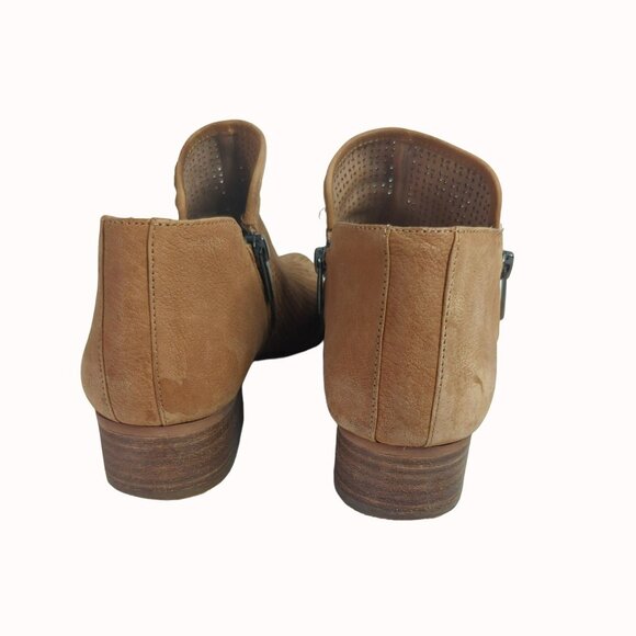 Vince Camuto Womens Camilla Perforated Leather Ankle Boots 9.5M/39.5 - Picture 7 of 8